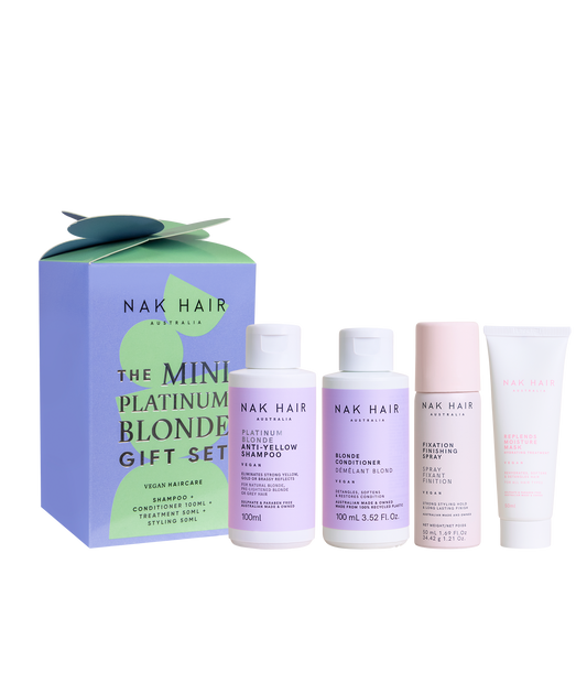 NAK mini platinum blonde gift set